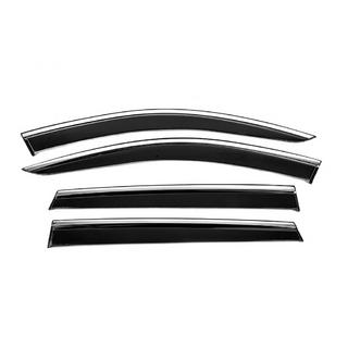 Windabweiser mit Chromleisten Niken Luxury (4 Stk) Audi Q7 2015–2026 Foto 1