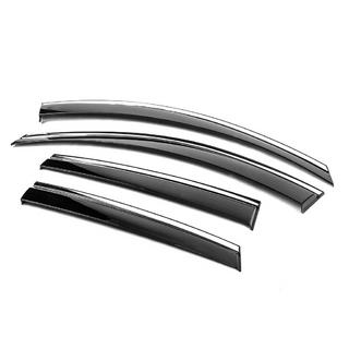 Windabweiser mit Chromleiste Niken Luxury (4 Stk) Chevrolet Captiva 2006-2019 Foto 2