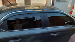 Peugeot 301 2012- Windabweiser mit Chromleiste Niken Luxury (4 Stk) Foto 1