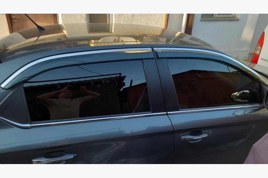 Peugeot 301 2012- Windabweiser mit Chromleiste Niken Luxury (4 Stk) Image