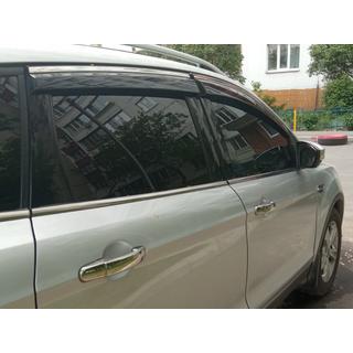 Windabweiser mit Chromleiste Niken Luxury (4 Stk) Foto 4