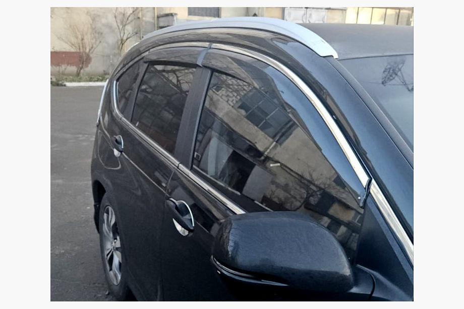 Honda CRV 2012-2016 Windabweiser mit Chromleiste Niken Luxury (4 Stk) Image