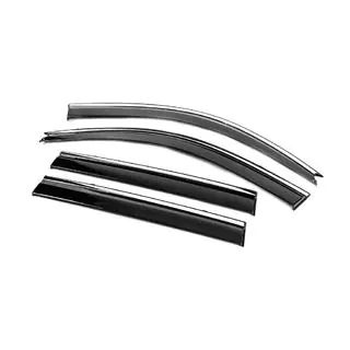 Windabweiser mit Chromleiste Niken Luxury (4 Stk) Toyota Land Cruiser Prado 120 2002-2009 Foto 3