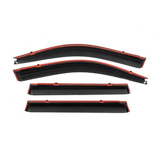 Windabweiser mit Chromleiste Niken Luxury (4 Stk) Toyota Land Cruiser Prado 120 2002-2009 Foto 4