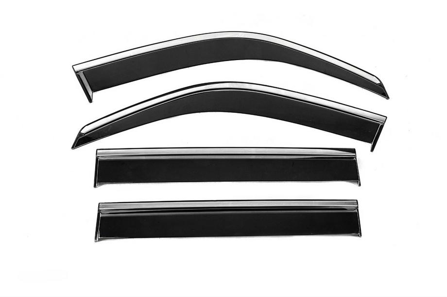 Lexus LX470 1998-2007 Windabweiser mit Chromleiste Niken Luxury (4 Stk) Image