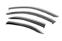 Mercedes C-class W204 2007-2015 Windabweiser mit Chromleisten Niken Luxury (SD, 4 Stk) Foto 2