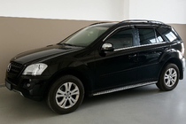 Mercedes ML W164 2005-2011 Windabweiser mit Chromleiste Niken Luxury (4 Stk) Foto 4