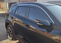 Mazda CX-5 2012-2017 Windabweiser mit Chromleiste Niken Luxury (4 Stk) Foto 2