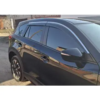 Windabweiser mit Chromleiste Niken Luxury (4 Stk) Mazda CX-5 2012-2017 Foto 2