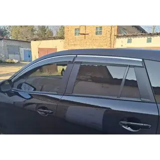 Windabweiser mit Chromleiste Niken Luxury (4 Stk) Mazda CX-5 2012-2017 Foto 4
