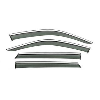 Windabweiser mit Chromleiste Niken Luxury (HB, 4 Stk) Foto 1