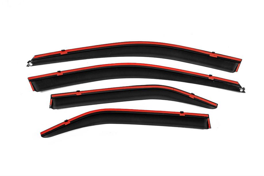 Toyota Camry 2011–2017 Windabweiser mit Chromleiste Niken Luxury (2011-2017 EU / 2011-2014 USA, 4 Stk) Foto 3