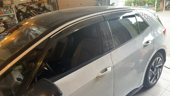 Volkswagen ID.3 2019- Windabweiser mit Chromleiste Niken Luxury (4 Stk) Foto 1