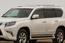 Lexus GX460 2009-2023 Windabweiser mit Chromleisten Niken Luxury (6 Stk) Foto 1