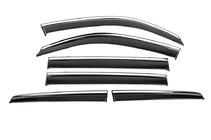 Lexus LX570/450d 2008-2022 Windabweiser mit Chromleisten Niken Luxury (2008-2015, 6 Stk) Foto 2