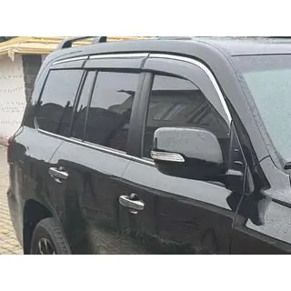 Windabweiser mit Chromleisten Niken Luxury (2008-2015, 6 Stk) Lexus LX570/450d 2008-2022 Foto 1