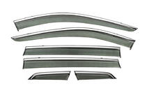 Nissan X-trail T32/Rogue 2014-2021 Windabweiser mit Chromleisten Niken Luxury (6 Stk) Foto 3