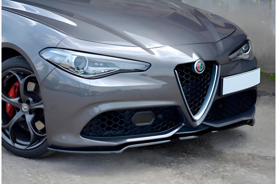 Alfa Romeo Giulia 2016-2022 Frontlippe DPT (2016-2019, Schwarz Glanz) Foto 1