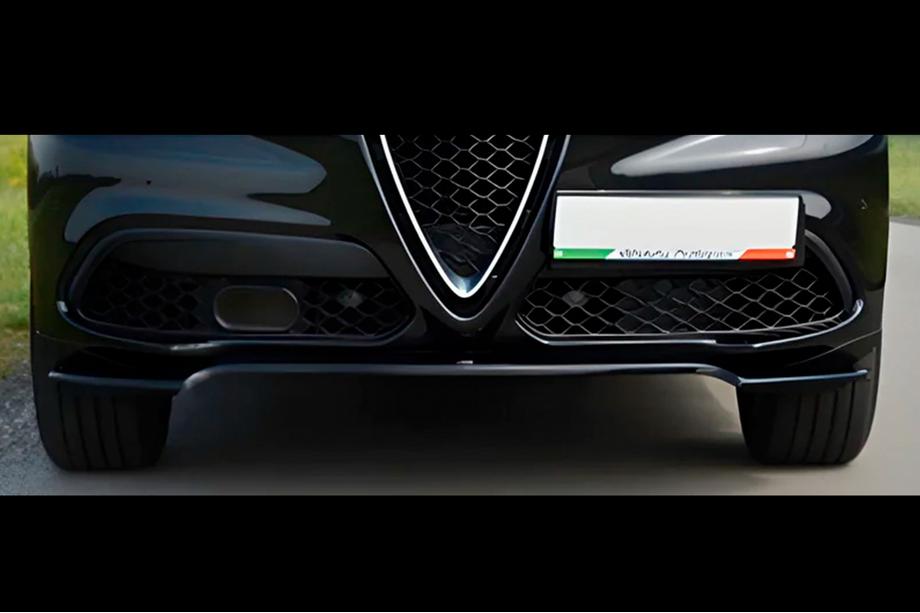 Alfa Romeo Stelvio 2016- Frontlippe DPT V-1 (ABS, Schwarz Glanz) Foto 1