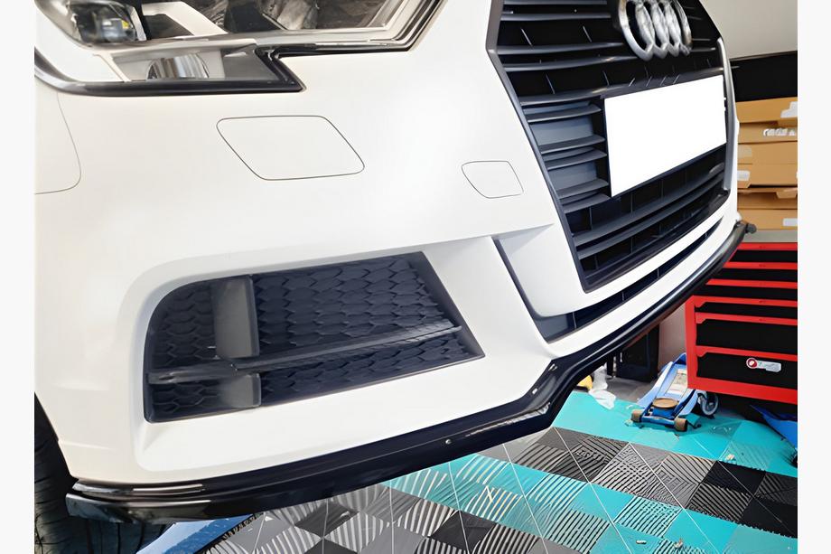 Audi A3 2012-2020 Frontlippe DPT V-2 (Schwarz Glanz) Image