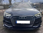 Audi A4 B9 2015-2024 DPT V-1 Frontlippe (für S-Line, 2015-2019, Schwarz glänzend) Foto 4