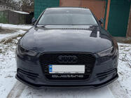 Audi A6 C7 2011-2017 Frontlippe DPT V-2 (für S-Line, 2011-2015) (schwarz glänzend) Foto 1