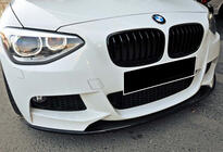 BMW 1 Series F20/F21 2011-2019 Frontlippe DPT V-3 (Für M Performance Style, Schwarz Glanz) Foto 1