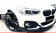 BMW 1 Series F20/F21 2011-2019 Frontlippe DPT V-2 (für M Performance, Schwarz Glanz, 4 Stk) Foto 1
