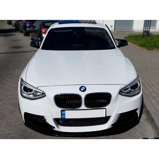 Frontlippe DPT V-1 (für M Performance, Schwarz Glanz, 2 Stück) BMW 1 Series F20/F21 2011-2019 Foto 1