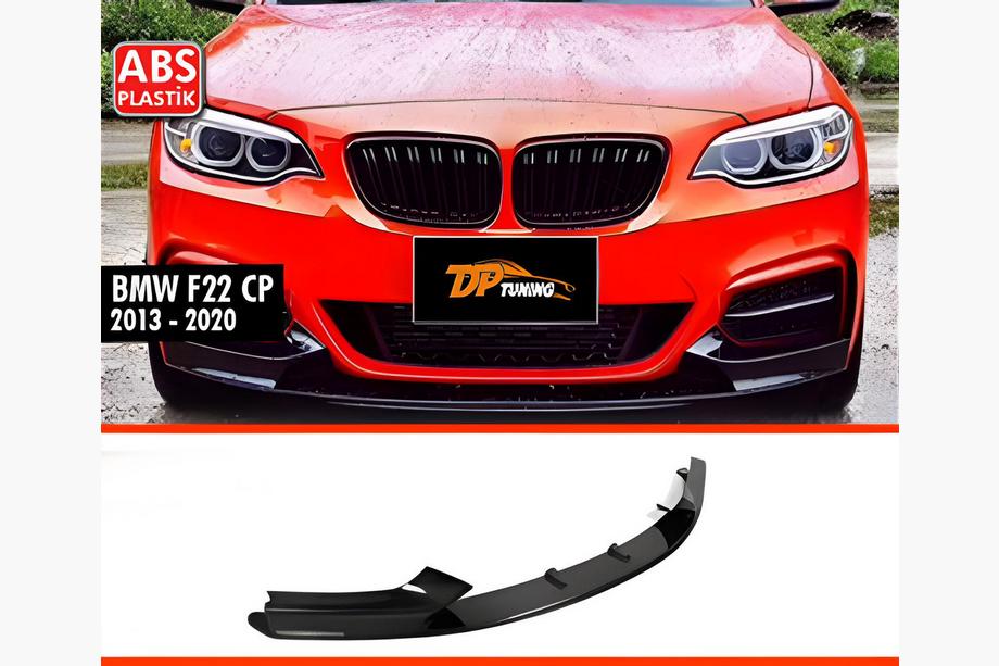 BMW 2 Series F22/F23 2014-2021 Frontlippe DPT V-1 (Für M Performance, Schwarz Glanz) Image