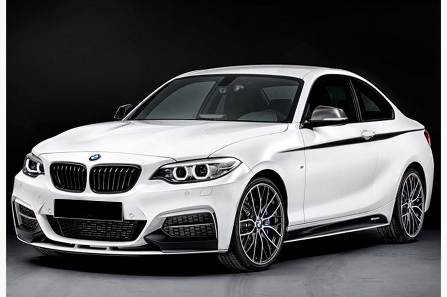 BMW 2 Series F22/F23 2014-2021 Frontlippe DPT V-2 (Für M Performance, Schwarz Glanz) Image