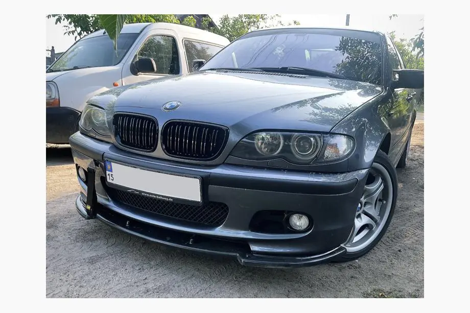 BMW 3 Series E46 1998-2006 Frontlippe DPT V-1 (Für M Sport, Schwarz Glanz) Foto 8