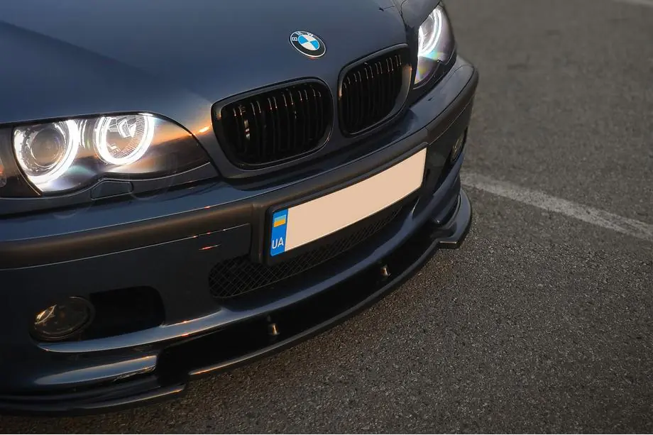 BMW 3 Series E46 1998-2006 Frontlippe DPT V-1 (Für M Sport, Schwarz Glanz) Foto 4