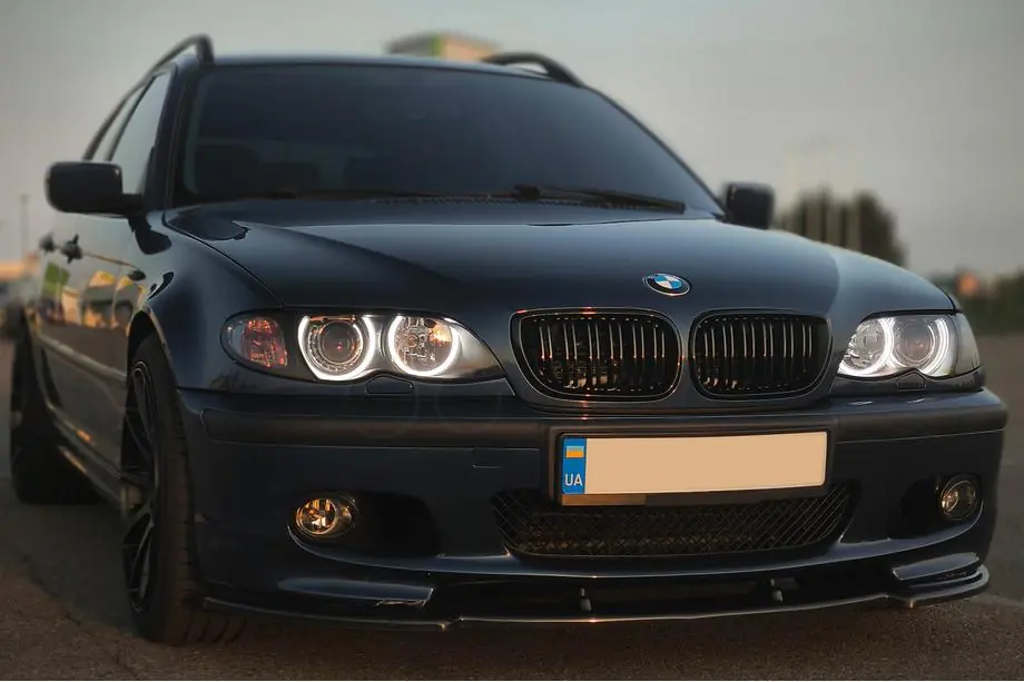 BMW 3 Series E46 1998-2006 Frontlippe DPT V-1 (Für M Sport, Schwarz Glanz) Foto 5