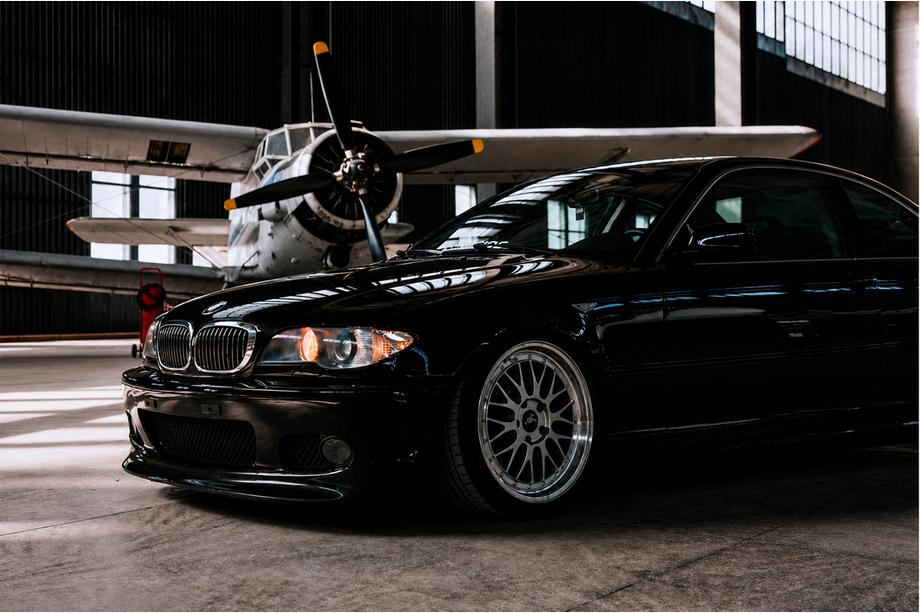 BMW 3 Series E46 1998-2006 Frontlippe DPT V-2 (Für M Sport, Schwarz Glanz) Foto 1