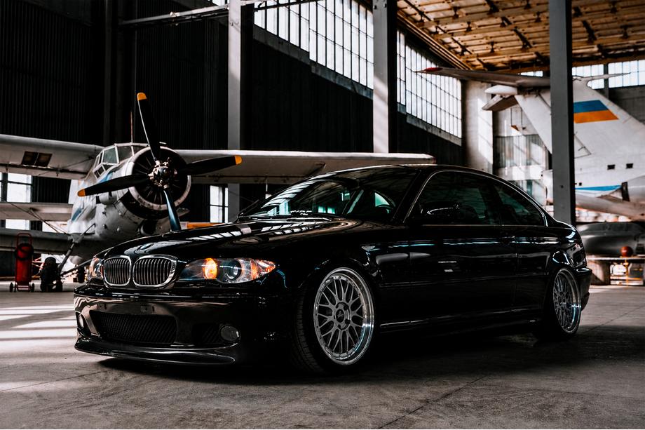 BMW 3 Series E46 1998-2006 Frontlippe DPT V-2 (Für M Sport, Schwarz Glanz) Foto 3