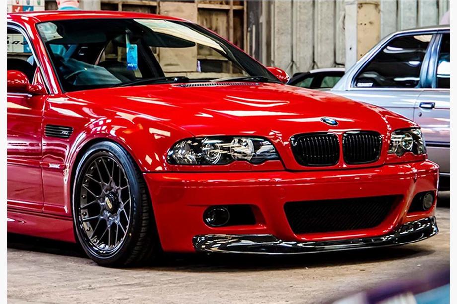 BMW 3 Series E46 1998-2006 Frontlippe DPT (für M3, Schwarz Glanz) Image