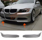BMW 3 Series E90/E91 2005-2011 Front Flap Aufsatz DPT (für E90 Base 2005-2008, Schwarz Glanz, 2 Stk) Foto 1