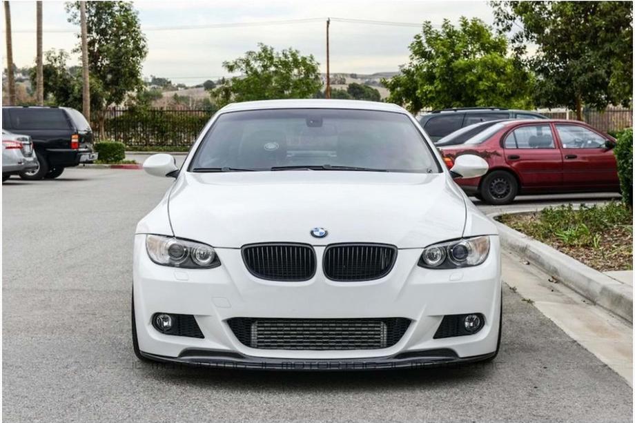 BMW 3 Series E92/E93 2006–2013 Frontlippe CSL-Style DPT (für M-Sport 2006-2010, Schwarz Glanz) Foto 2