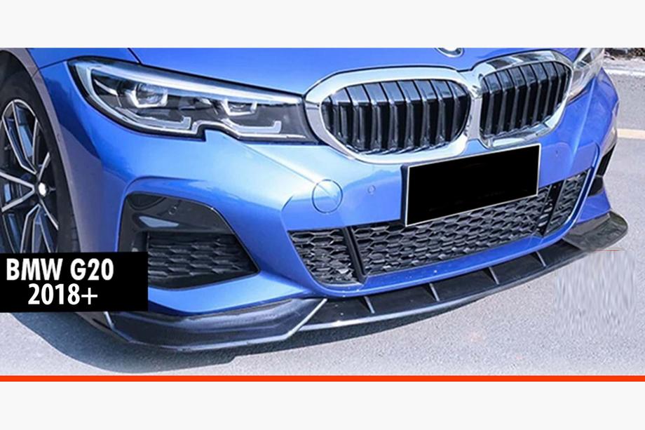 BMW 3 Series G20/G21 2018- Frontlippe DPT V-1 (für M Technic, Schwarz Glanz) Image