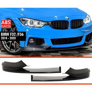 Frontlippe DPT V-4 (für M Technic, Schwarz Glanz) BMW 4 Series F32/F33/F36 2012-2020