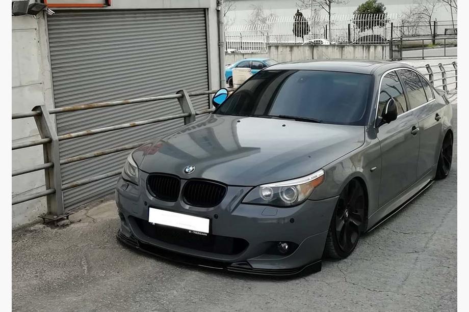 BMW 5 Series E60/E61 2003-2010 Frontlippe DPT (für M Sport/M Technic Hamann Schwarz Glanz) Image
