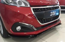 Peugeot 208 2012-2019 Frontlippe DPT (Schwarz Glanz) Foto 1