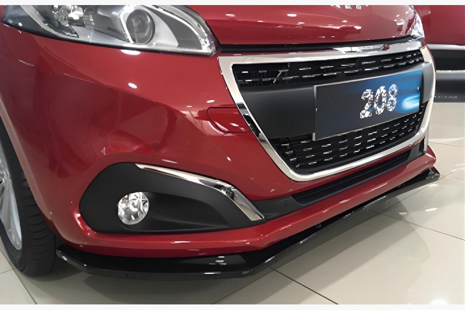 Peugeot 208 2012-2019 Frontlippe DPT (Schwarz Glanz) Image