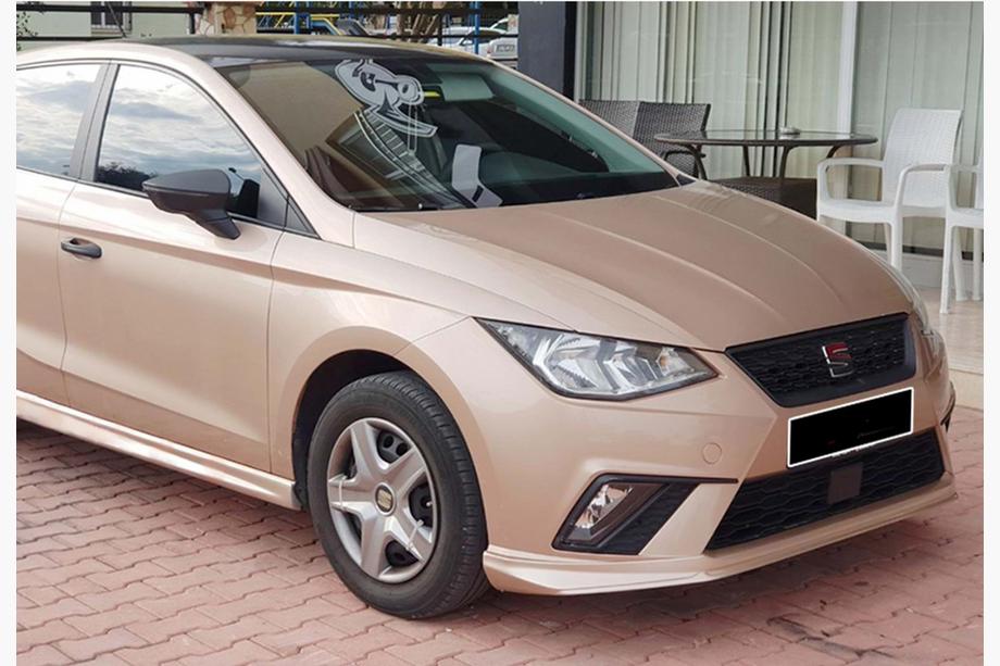Seat Ibiza 2010-2017 Frontlippe DPT V-3 (Schwarz Glanz) Foto 2