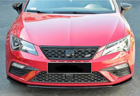 Seat Leon 2013-2020 Frontlippe DPT (Cupra, 2017-2020, Schwarz Glanz) Foto 2