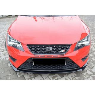 Front Lip Spoiler DPT (Cupra, 2013-2016, Schwarz Glanz) Seat Leon 2013-2020 Foto 3