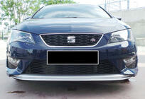 Seat Leon 2013-2020 Frontlippe DPT V-2 (2013-2016, Schwarz Glanz) Foto 2