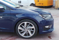 Seat Leon 2013-2020 Frontlippe DPT V-2 (2013-2016, Schwarz Glanz) Foto 5