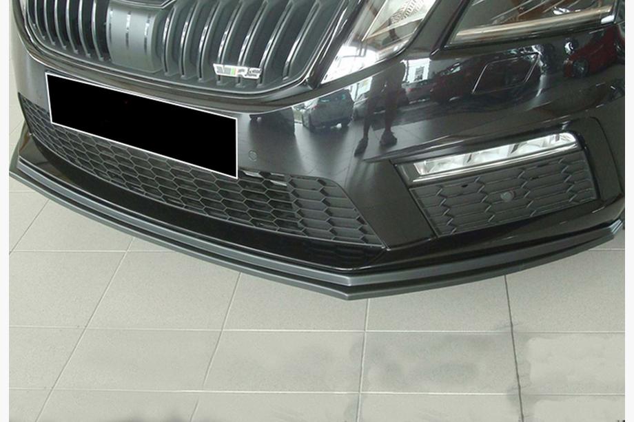 Skoda Octavia III A7 2013-2019 Frontlippe DPT V-2 (2017-2019 RS, Schwarz Glanz) Foto 3